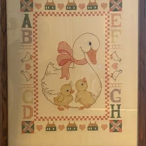 Cross-stitch Nursery Art